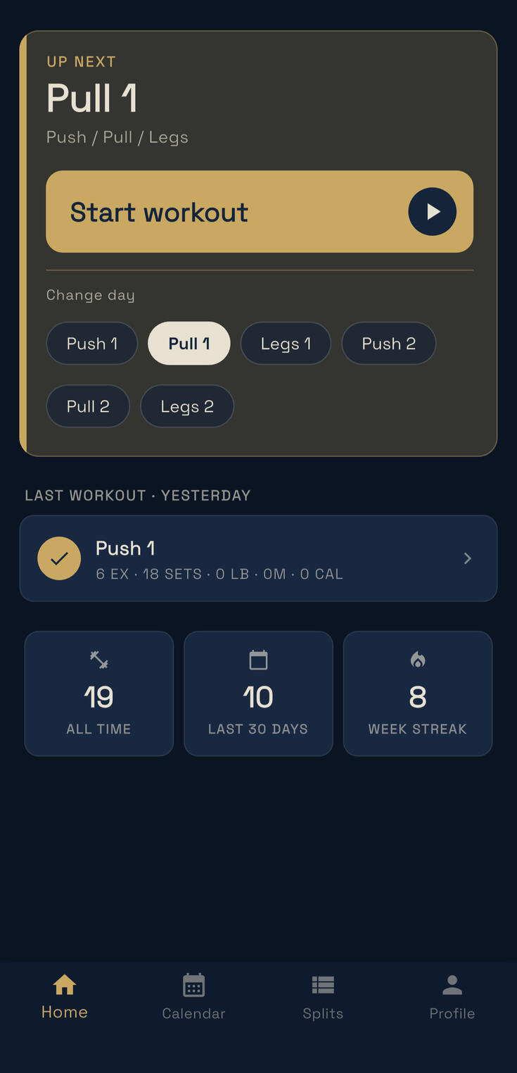 Alspr app homescreen.